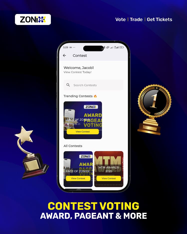 Zonixx Mobile App Interface 2